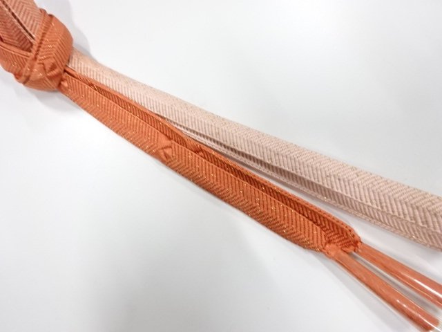 未使用品　正絹　手組帯締め